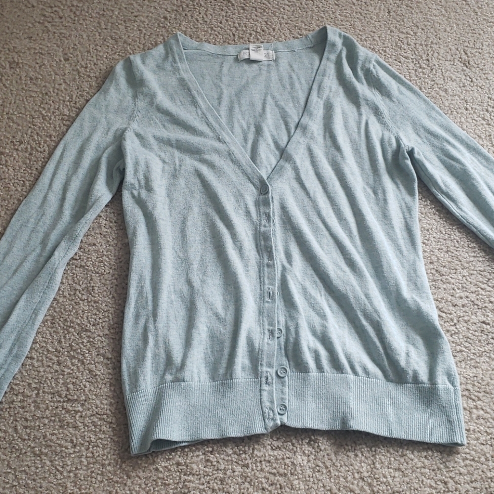 Mint green cardigan